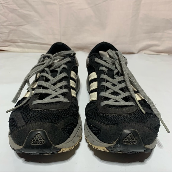 Adidas Mens Marathon 10 AdiPRENE Sneakers Size US 8 Black/white - Picture 2 of 14